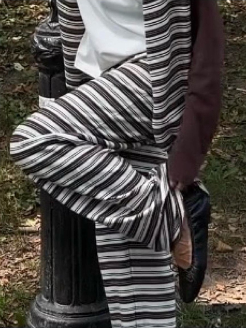 Parke NYC Pop Up Cotton Stripe Pants- NWT
